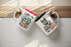 Coffee lover mug wrap printable sublimation design Product Image 3