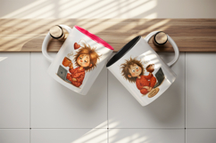 Coffee Lover mug wrap printable sublimation design Product Image 3