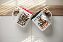 Coffee lover mug wrap printable sublimation design Product Image 3