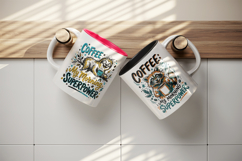 Coffee lover mug wrap printable sublimation design Product Image 3