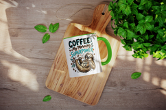 Coffee lover mug wrap printable sublimation design Product Image 4