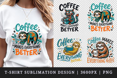 Coffee lover t-shirt printable sublimation design png Product Image 1