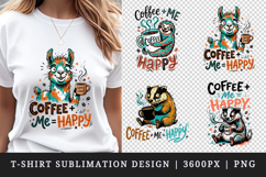 Coffee lover t-shirt printable sublimation design png Product Image 1