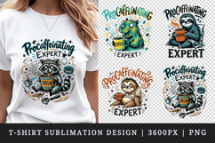 Coffee lover t-shirt printable sublimation design png Product Image 1