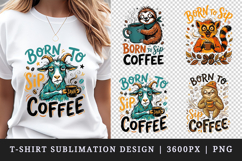 Coffee lover t-shirt printable sublimation design png Product Image 1