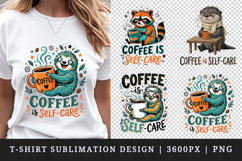 Coffee lover t-shirt printable sublimation design png Product Image 1