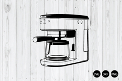Coffee Maker SVG, Espresso Machine SVG, Coffee SVG Product Image 1