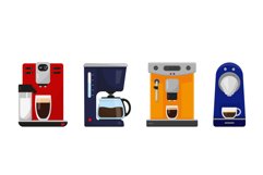 Set of coffee makers and coffee machines. Product Image 1