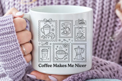 Coffee Makes Me Nicer Coffee Stamp PNG Product Image 5