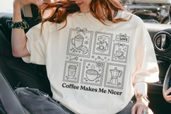 Coffee Makes Me Nicer Coffee Stamp PNG Product Image 6
