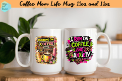 Coffee Mom Life Quote Collage Mug 15 oz and 11 oz Product Image 1