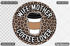 Mom Coffee Sublimation SVG PNG Product Image 1