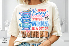 Coffee Mom Life Retro Girly Mom Shirt Coffee Lover Mama Product Image 2