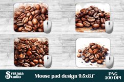 Cofee beans mouse pad bundle sublimation design, cofee beans sublimation design, cofee mousepad bundle sublimation.