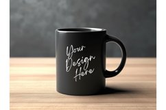 Black Ceramic Coffee Mug Mockups Template Blank Mug Mock Ups Product Image 1