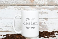 15 OZ Coffee Cup Mug Farmhouse Mockup | Add SVG Sublimation Product Image 1