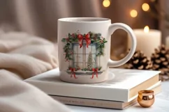Watercolor Christmas Window PNG Clipart Product Image 4