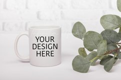 White coffee mug mockup 11oz on white background Product Image 1