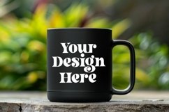 Coffee Mug Mockup Placed On A Garden Product Image 1