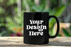 Coffee Mug Mockup Placed On A Garden Product Image 1