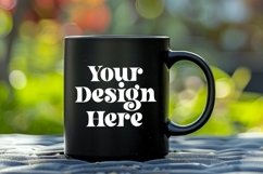 Coffee Mug Mockup Placed On A Garden Product Image 1