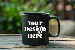 Coffee Mug Mockup Placed On A Garden Product Image 1