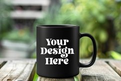 Coffee Mug Mockup Placed On A Garden Product Image 1