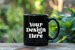 Coffee Mug Mockup Placed On A Garden Product Image 1