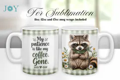 SARCASTIC QUOTE SUBLIMATION MUG DESIGN, COFFEE MUG WRAP Product Image 3