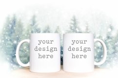 Sublimation 11 OZ Coffee Cup Mug Holiday Mockup | Add SVG Product Image 1
