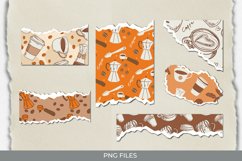 Coffee Seamless Pattern Torn Paper Product Image 1