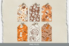 Coffee Seamless Pattern Shaped Tags Product Image 1