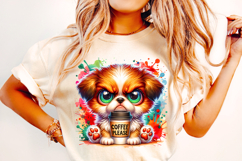 Coffee Please PNG, Dog PNG, Dog Lover PNG, Funny Dog PNG Product Image 2
