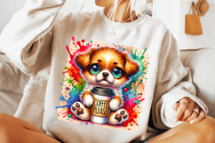 Coffee Please PNG, Dog PNG, Dog Lover PNG, Funny Dog PNG Product Image 2