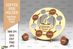 Coffee Pod Holder Laser Cut. Capsule Holder SVG Product Image 1