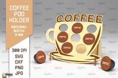 Coffee Pod Holder Laser Cut. Capsule Holder SVG Product Image 1