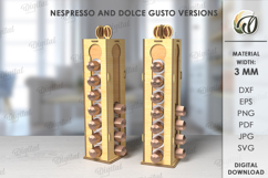 Coffee Pod Stands Bundle Lasercut. Coffee Capsule Holder SVG Product Image 2