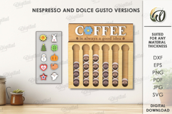 Coffee Pod Wall Hanger Lasercut. Coffee Capsule Holder SVG Product Image 1