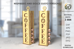 Coffee Pod Stands Laser Cut Design. Coffee Capsule Holder Product Image 1