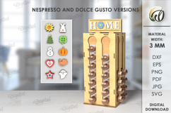 Coffee Pod Stands Laser Cut Design. Coffee Capsule Holder Product Image 1
