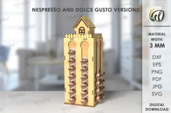 Coffee Pod Stands Laser Cut Design. Coffee Capsule Holder Product Image 1