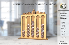 Coffee Pod Stands Bundle Lasercut. Coffee Capsule Holder SVG Product Image 9