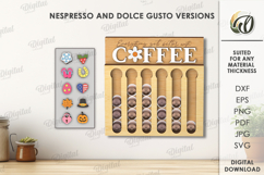 Coffee Pod Wall Hanger Lasercut. Coffee Capsule Holder SVG Product Image 1