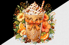 Coffee tumbler, mug wrap, clipart sublimation design Product Image 2