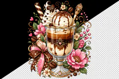 Coffee tumbler, mug wrap, clipart sublimation design Product Image 2