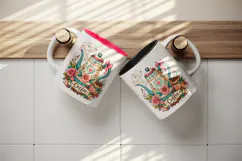 Coffee tumbler, mug wrap, clipart sublimation design Product Image 3