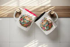 Coffee tumbler, mug wrap, clipart sublimation design Product Image 3