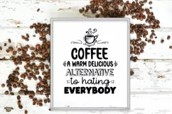 COFFEE QUOTES SVG I FUNNY COFFEE SIGN SVG I COFFEE BAR SIGN SVG
