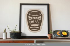 But First Coffee, Text with Coffee Cup SVG Design Product Image 1