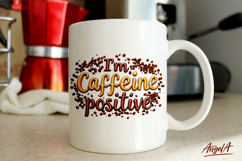 Funny coffee quotes, coffee mug sublimation, coffee clipart Product Image 1